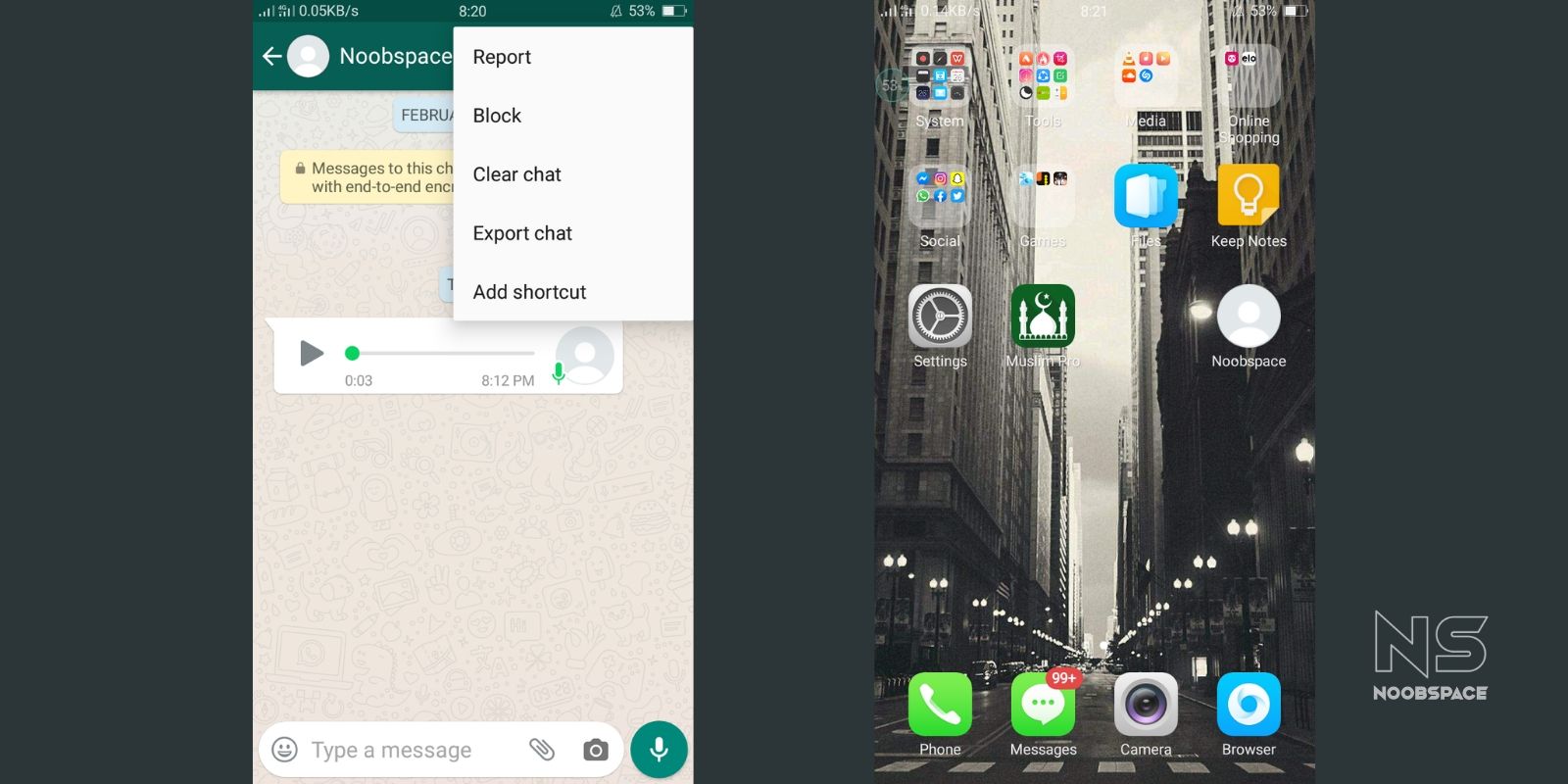 Add WhatsApp chat shortcuts on home screen