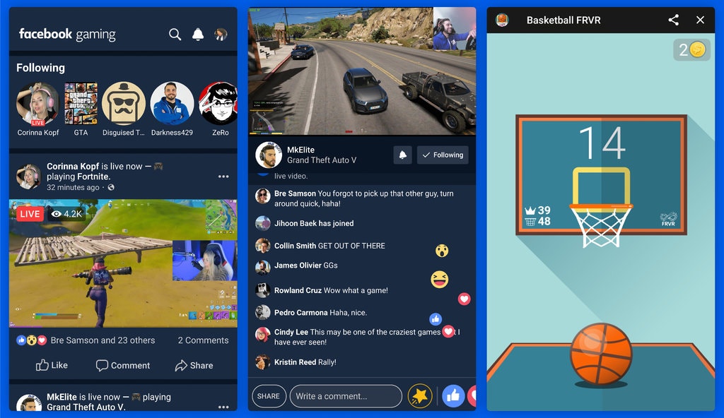 Facebook gaming app android in action