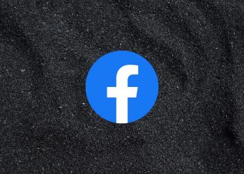 Facebook logo and dark mode