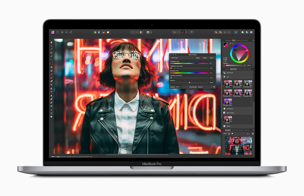 Performance Boost in the new 13-inch MacBook Pro 2020 image via Apple