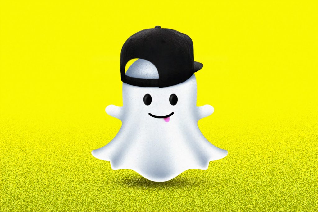 Snapchat featured image illustration showing face
