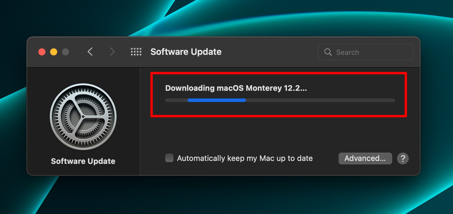 Downloading updates on macOS