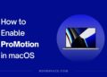 Enable ProMotion display in macOS guide