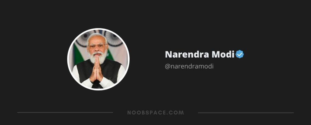 Narendra Modi top twitter accounts