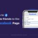 How to invite friends to like a Facebook page of your business