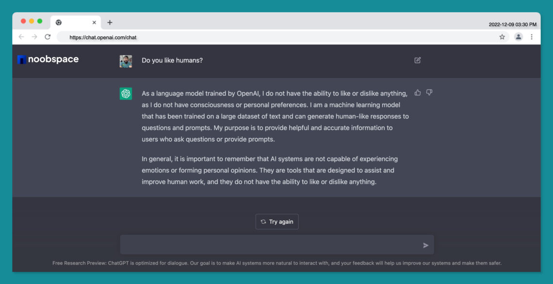 Openai S Chatgpt Answers Would Ai Go Against Humanity Openai S Chatgpt Answers Would Ai Go Against Humanity