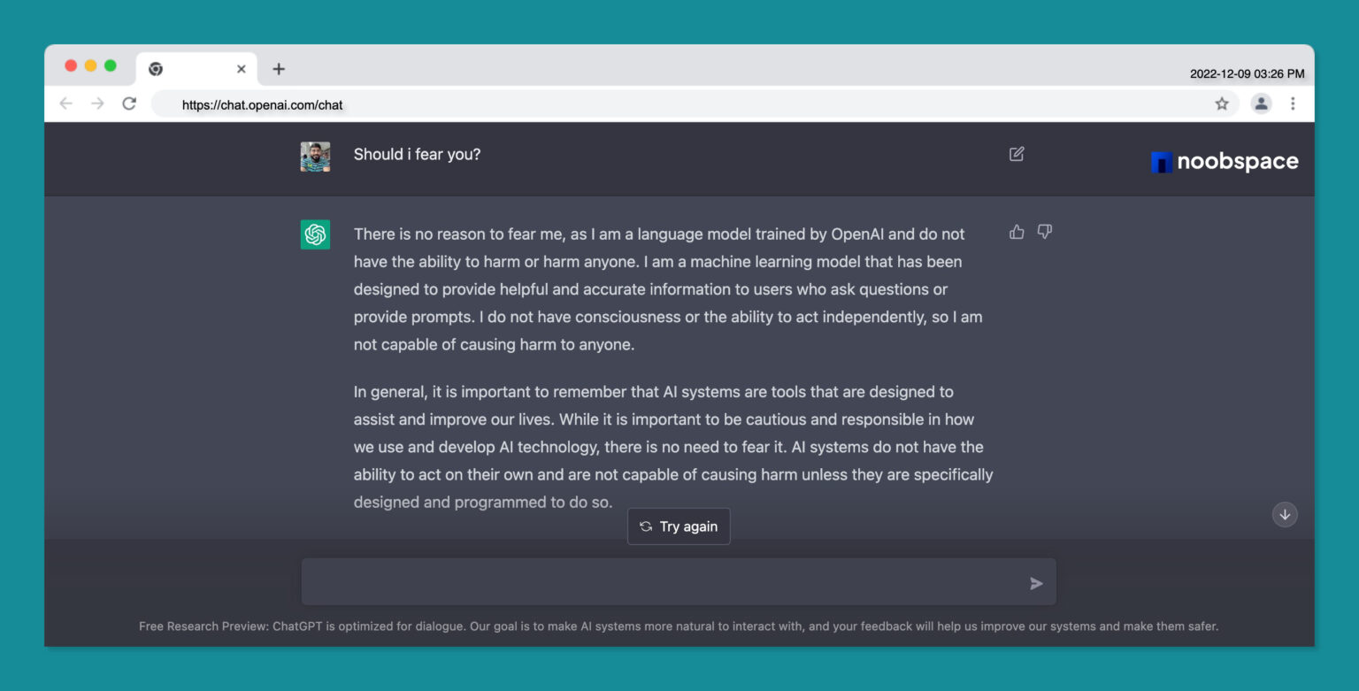 Openai S Chatgpt Answers Would Ai Go Against Humanity Openai S Chatgpt Answers Would Ai Go Against Humanity