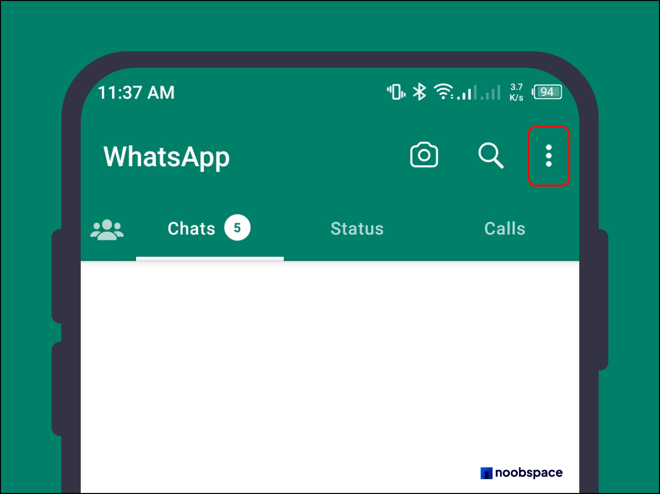 how to hide online status in whatsapp step 1