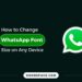 A guide to change WhatsApp font size on any device