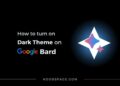 Dark theme on Google Bard chatbot