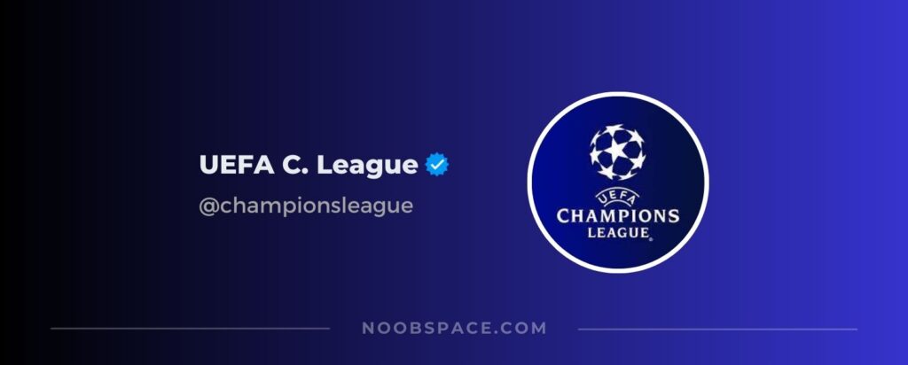 UEFA Champion League's Instagram account