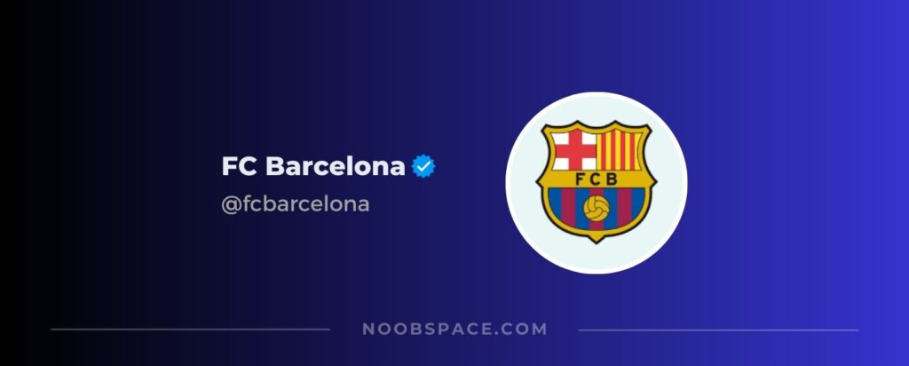 FC Barcelona's IG account