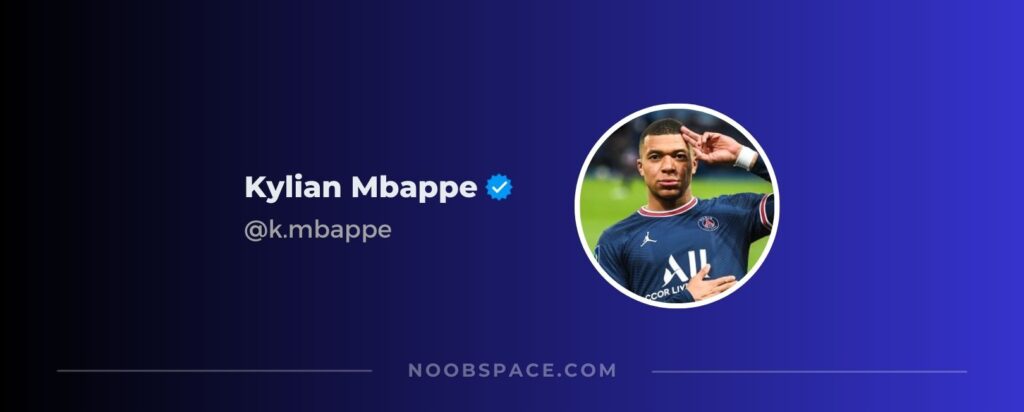 Kylian Mbappe Instagram account