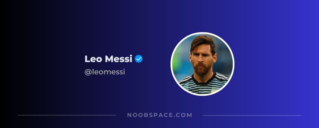 Leo Messi's Instagram account