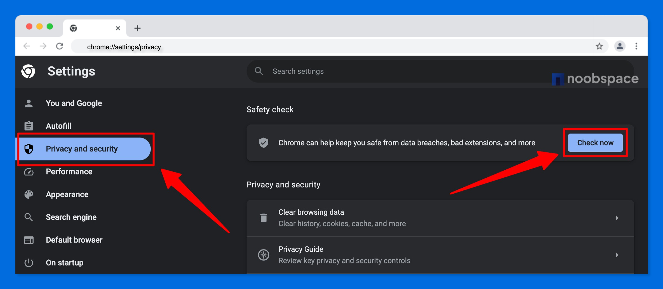 Chrome safety check guide