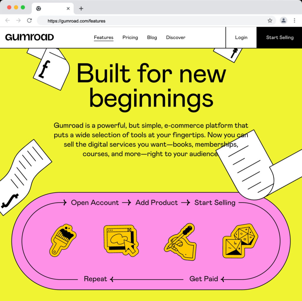 Gumroad features and how it works