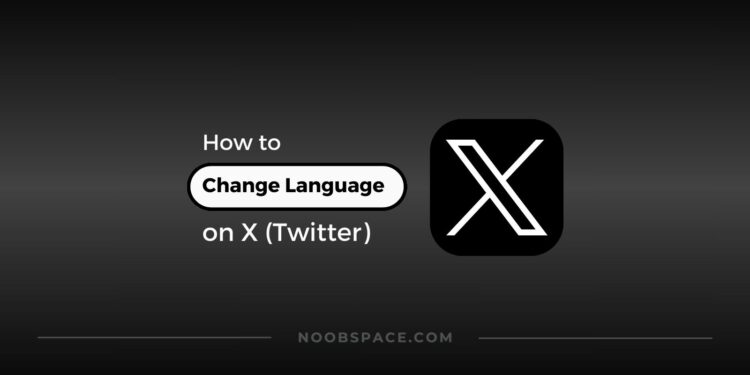 How to change language on X, Twitter