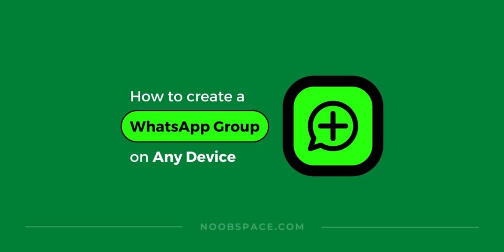 A featured image for creating a WhatsApp group on any device
