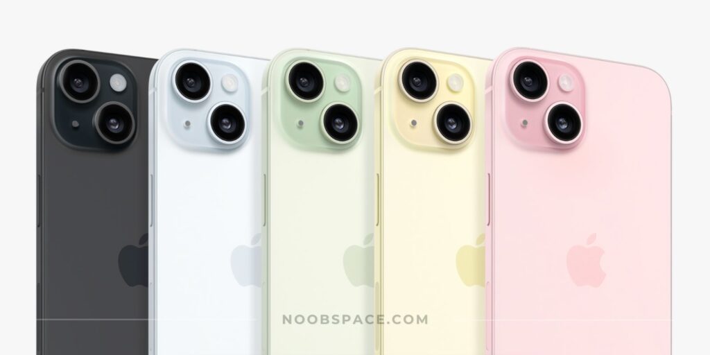 iPhone 15 and 15 Plus colors