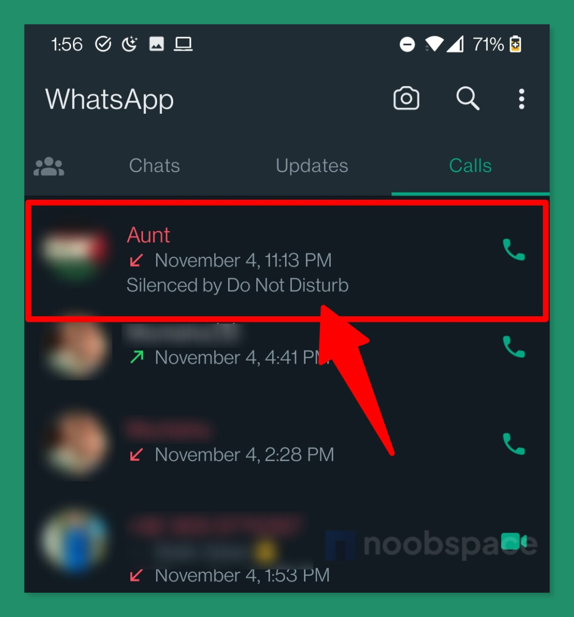 what is the meaning of silenced video call on whatsapp