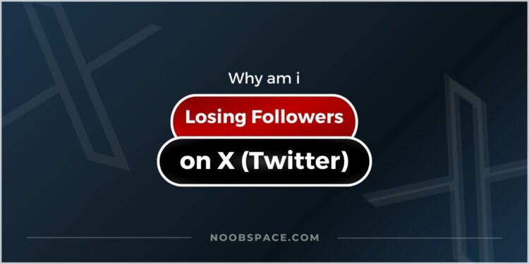 An image designed for post about losing followers on Twitter