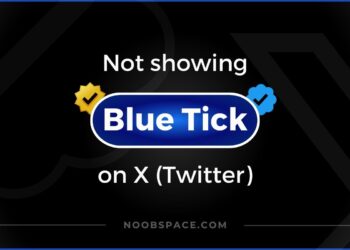 Twitter blue tick not showing