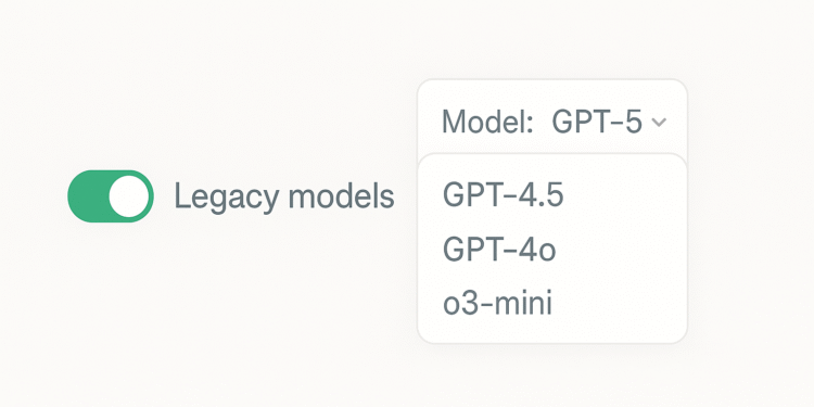 A featured image for turning on Legacy models of ChatGPT