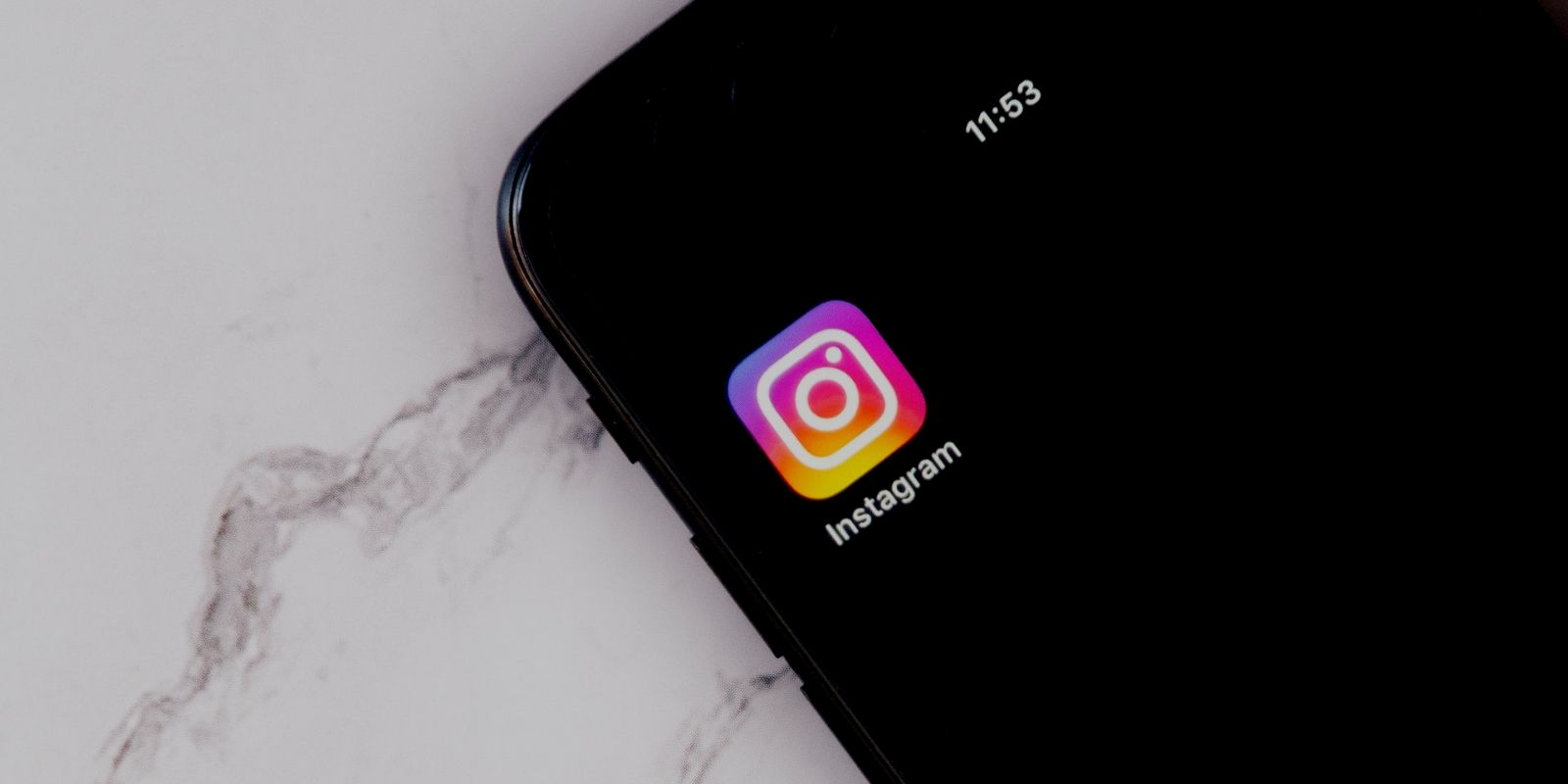 Photo of Instagram app icon on an iPhone