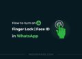 A featured image for WhatsApp fingerprint lock guide, Face ID