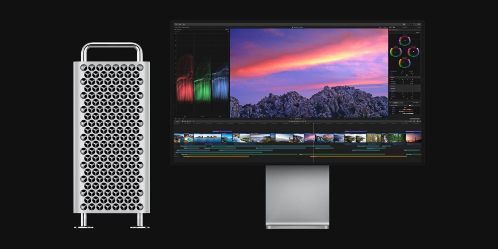 Apple Mac Pro running Final Cut Pro X