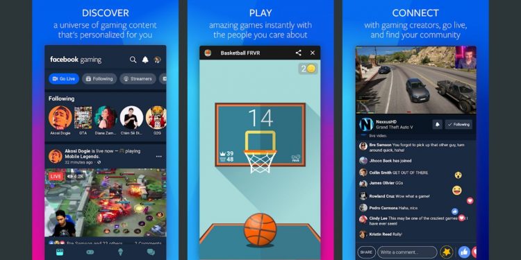 Facebook gaming app for Android