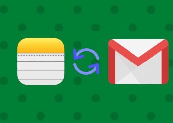 Illustration of syncing iCloud Notes to Gmail