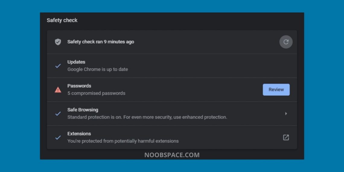 How To Run A Safety Check In Google Chrome | NoobSpace