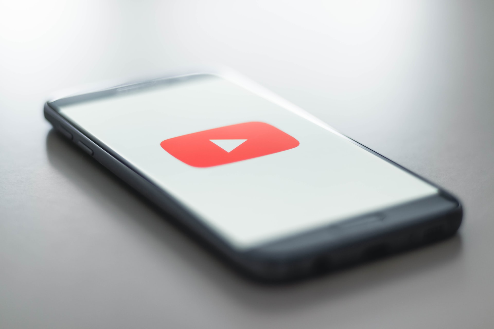 Download YouTube logo on a smartphone