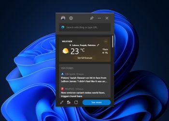 Enable Edge bar in Windows OS