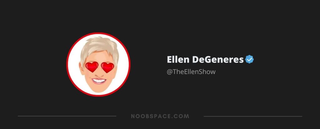 Ellen DeGeneres top 10 twitter accounts