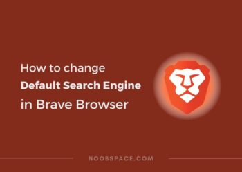Change default search engine on brave browser