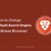 Change default search engine on brave browser