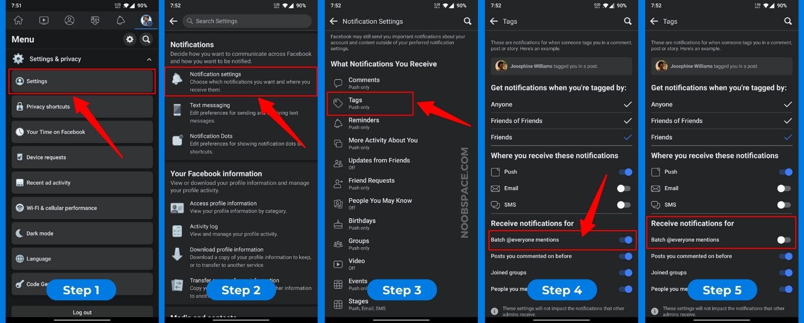 Step-by-step guide to turn off @friends tag notifications on Facebook