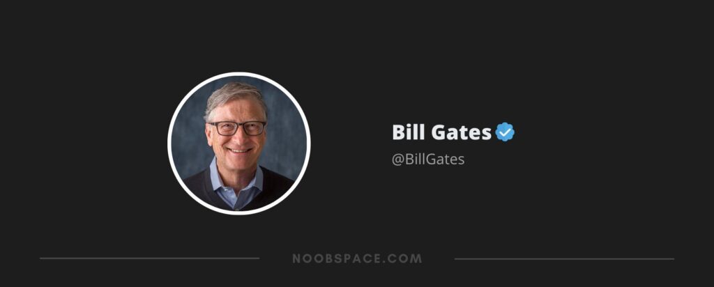 Twitter followers of Bill Gates